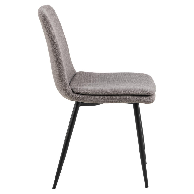 Krzesło Becca Actona: Szare, Tapicerowane, Nowoczesny Design