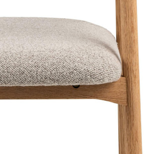 Krzesło Actona Addi: Drewno dąb Monza, beżowe - Stylowy design