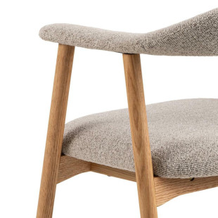 Krzesło Actona Addi: Drewno dąb Monza, beżowe - Stylowy design
