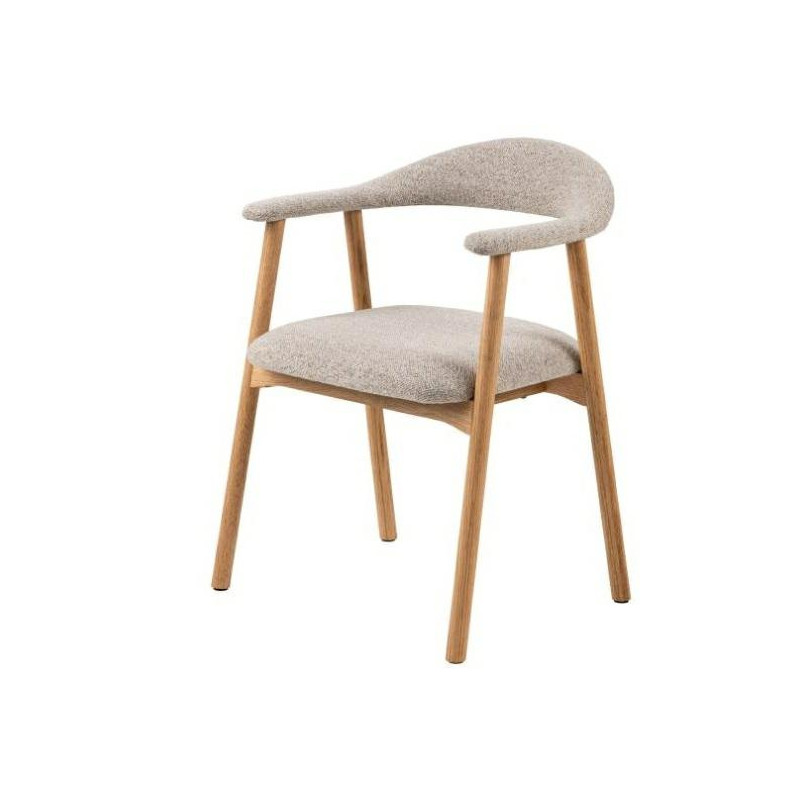 Krzesło Actona Addi: Drewno dąb Monza, beżowe - Stylowy design