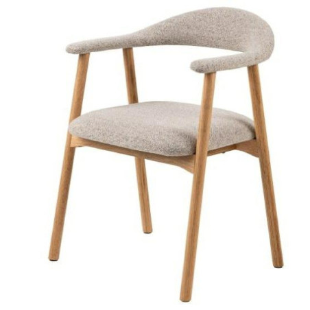 Krzesło Actona Addi: Drewno dąb Monza, beżowe - Stylowy design