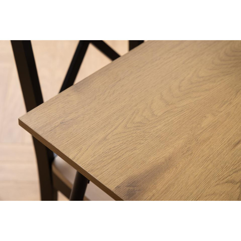 Stół loft Actona Peru 120x80cm | Dąb Dziki / Czarny - Kup Teraz!