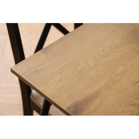 Stół loft Actona Peru 120x80cm | Dąb Dziki / Czarny - Kup Teraz!