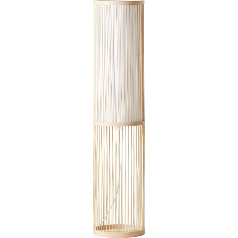 Lampa podłogowa bambusowa Nori - Boho styl | Brilliant