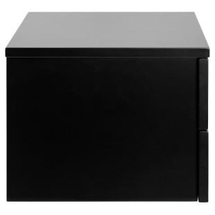 Szafka nocna wisząca Actona Avignon 37cm | Czarna, 2 szuflady