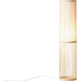 Lampa podłogowa bambusowa Nori - Boho styl | Brilliant