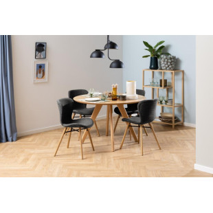 Krzesło Actona Batilda Monza: Stylowy design, antracyt, dąb - Kup teraz!