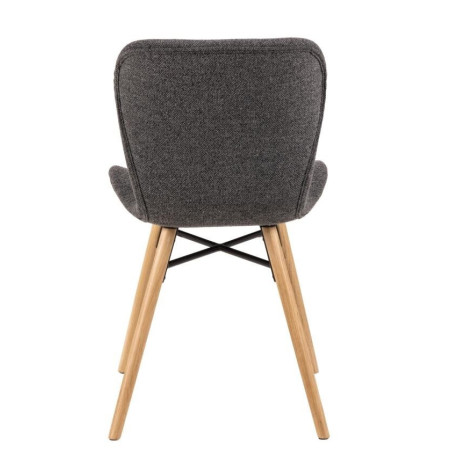 Krzesło Actona Batilda Monza: Stylowy design, antracyt, dąb - Kup teraz!
