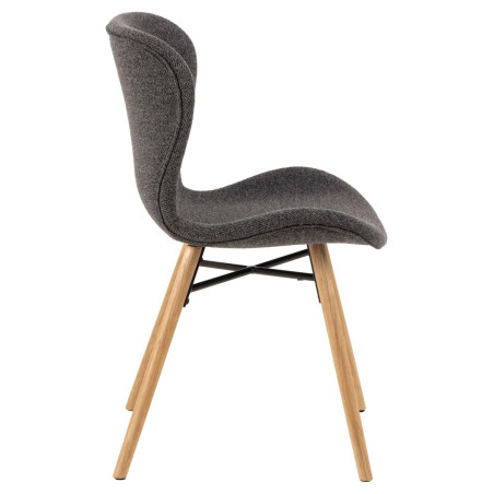 Krzesło Actona Batilda Monza: Stylowy design, antracyt, dąb - Kup teraz!