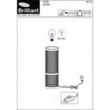 Lampa stołowa bambusowa Nori 12 - Naturalny design | Brilliant