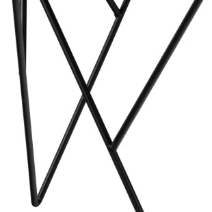 Stolik kawowy Actona Halstow | Szkło dymione, czarny - 80cm