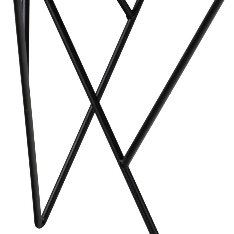 Stolik kawowy Actona Halstow | Szkło dymione, czarny - 80cm