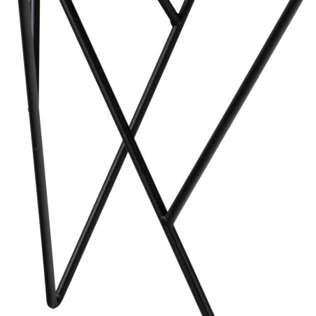 Stolik kawowy Actona Halstow | Szkło dymione, czarny - 80cm