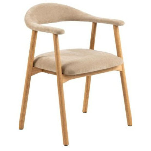 Krzesło Actona Addi: Drewno dąb, Beżowy – Stylowy Design