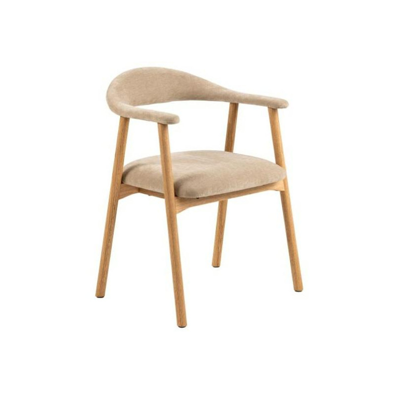 Krzesło Actona Addi: Drewno dąb, Beżowy – Stylowy Design
