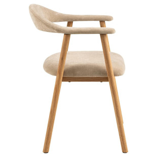 Krzesło Actona Addi: Drewno dąb, Beżowy – Stylowy Design