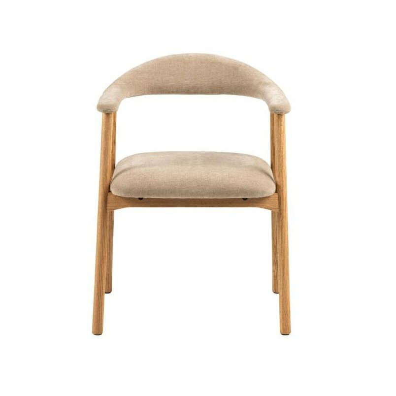 Krzesło Actona Addi: Drewno dąb, Beżowy – Stylowy Design