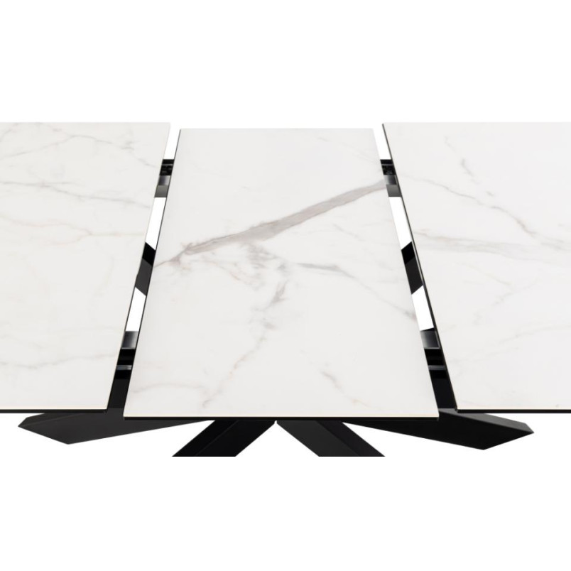 Stół rozkładany Irwine Actona | Ceramiczny, biały/czarny | Kup online