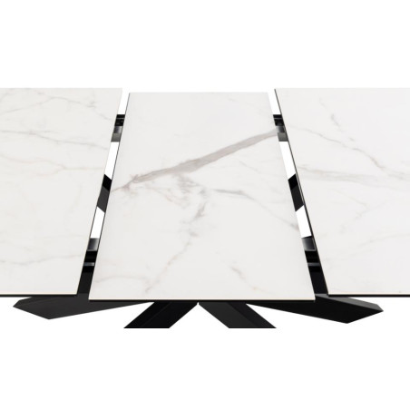 Stół rozkładany Irwine Actona | Ceramiczny, biały/czarny | Kup online