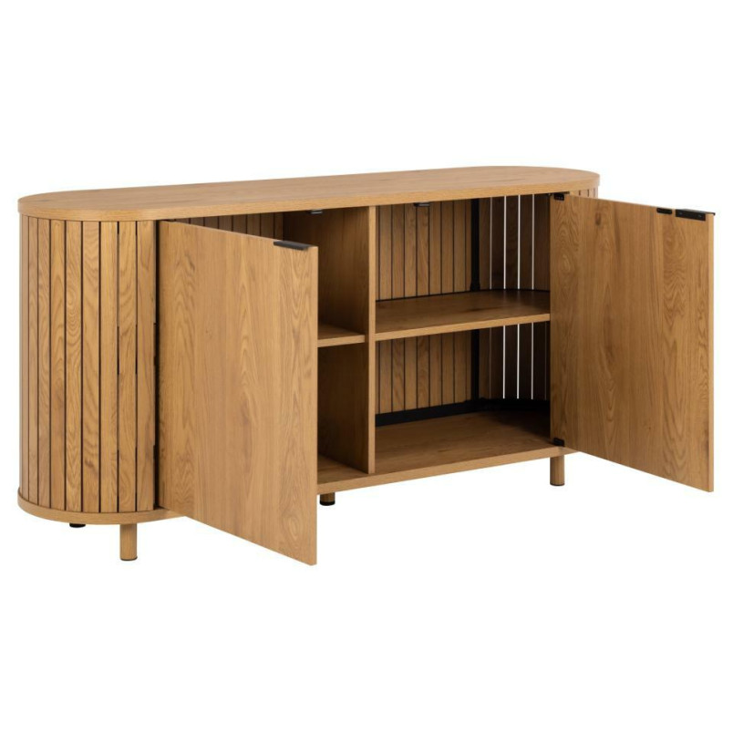 Komoda PRL Actona Colima | Owalny Design, Dąb Dziki