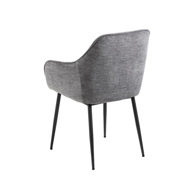 Krzesło Actona Brooke: Pikowane, antracytowe | Elegancki design
