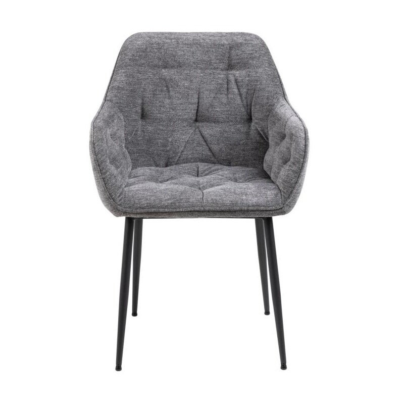 Krzesło Actona Brooke: Pikowane, antracytowe | Elegancki design