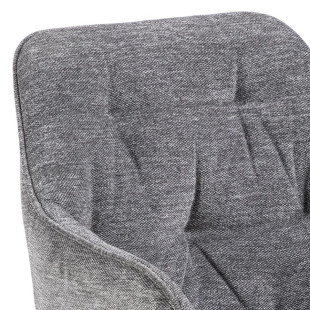 Krzesło Actona Brooke: Pikowane, antracytowe | Elegancki design
