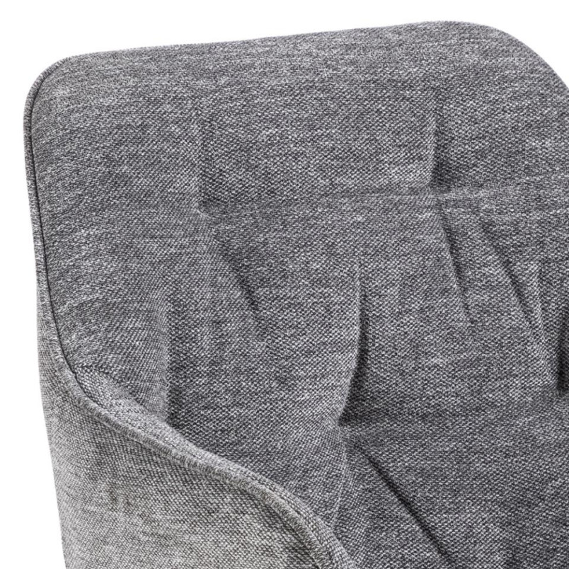 Krzesło Actona Brooke: Pikowane, antracytowe | Elegancki design