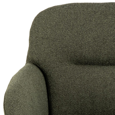 Krzesło fotelowe Dora Actona - zielone, czarne nogi | Komfortowy design