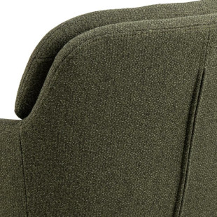 Krzesło fotelowe Dora Actona - zielone, czarne nogi | Komfortowy design
