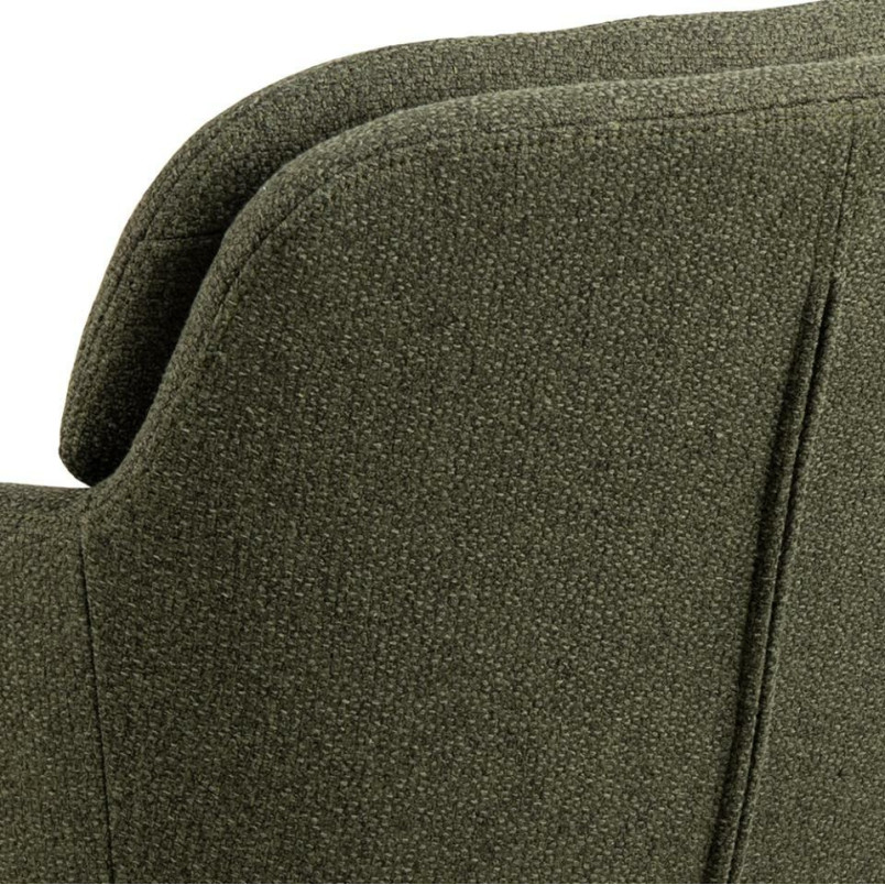 Krzesło fotelowe Dora Actona - zielone, czarne nogi | Komfortowy design