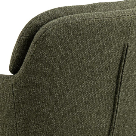 Krzesło fotelowe Dora Actona - zielone, czarne nogi | Komfortowy design