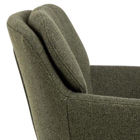 Krzesło fotelowe Dora Actona - zielone, czarne nogi | Komfortowy design