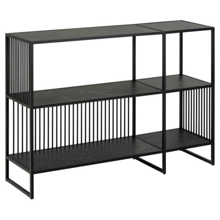 Regał loft Actona Strington 120x83cm czarny | Stylowe półki