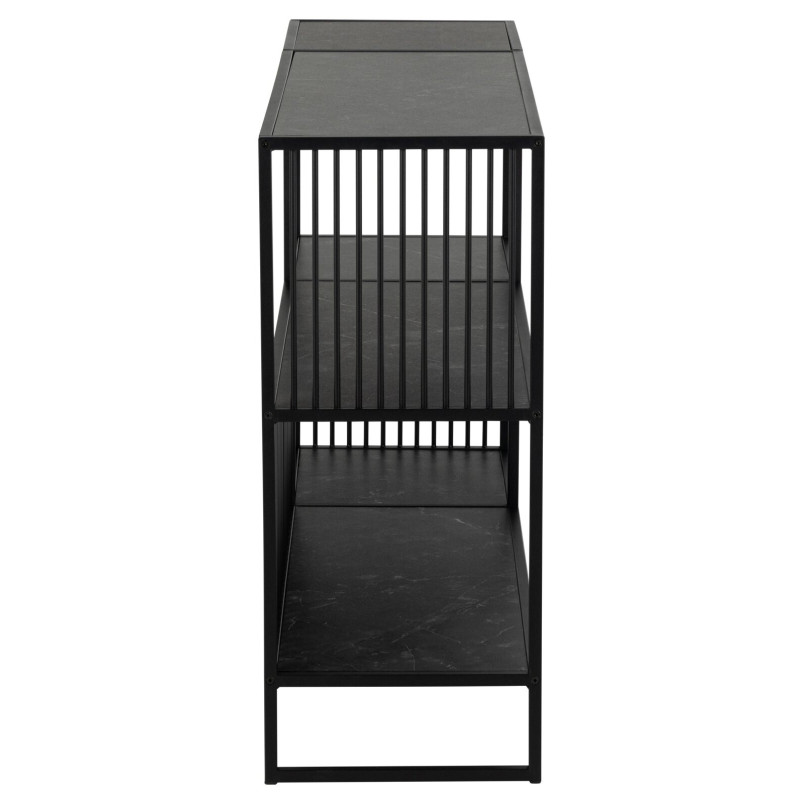Regał loft Actona Strington 120x83cm czarny | Stylowe półki