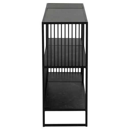 Regał loft Actona Strington 120x83cm czarny | Stylowe półki