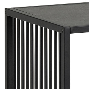 Regał loft Actona Strington 120x83cm czarny | Stylowe półki