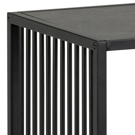 Regał loft Actona Strington 120x83cm czarny | Stylowe półki