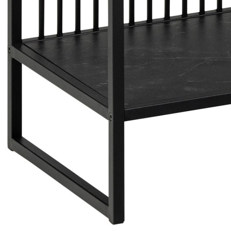Regał loft Actona Strington 120x83cm czarny | Stylowe półki