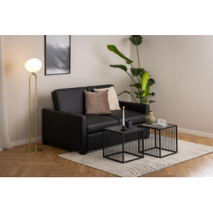 Stolik loft Actona Strington 40x40 czarny marmur - Stylowy i funkcjonalny