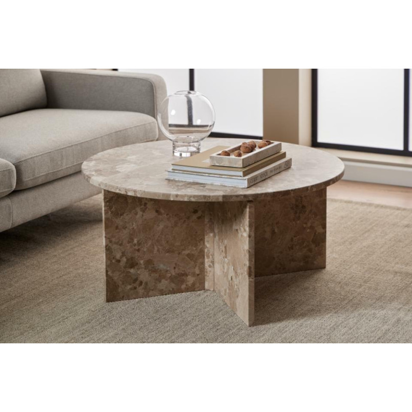 Stolik marmurowy okrągły Vega Actona | 90cm | Elegancki Design