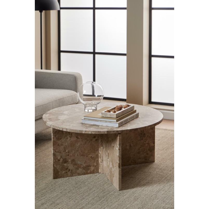 Stolik marmurowy okrągły Vega Actona | 90cm | Elegancki Design