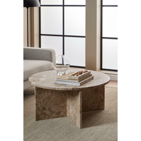 Stolik marmurowy okrągły Vega Actona | 90cm | Elegancki Design