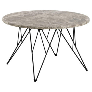 Stolik Actona Prunus: Okrągły, Marmurowy, 80cm - Elegancki Design