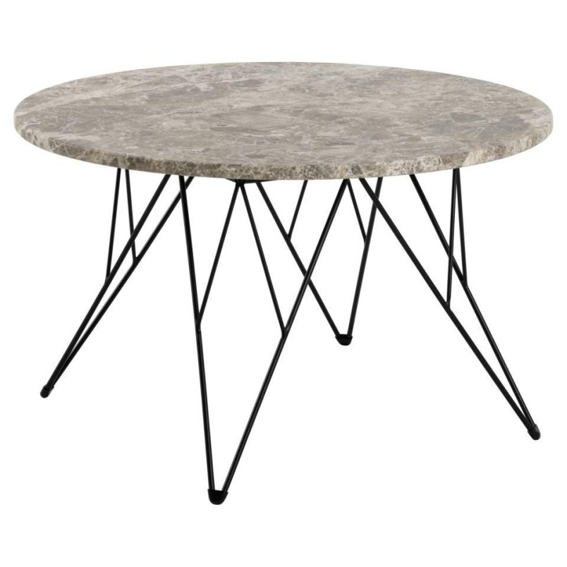 Stolik Actona Prunus: Okrągły, Marmurowy, 80cm - Elegancki Design