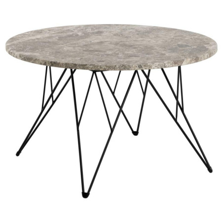 Stolik Actona Prunus: Okrągły, Marmurowy, 80cm - Elegancki Design