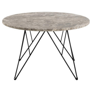Stolik Actona Prunus: Okrągły, Marmurowy, 80cm - Elegancki Design