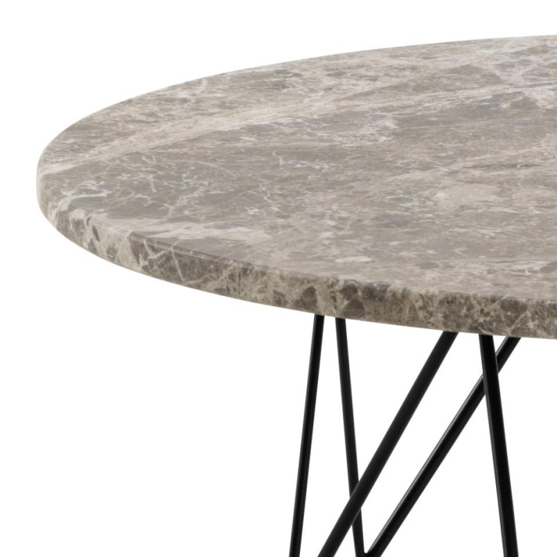 Stolik Actona Prunus: Okrągły, Marmurowy, 80cm - Elegancki Design