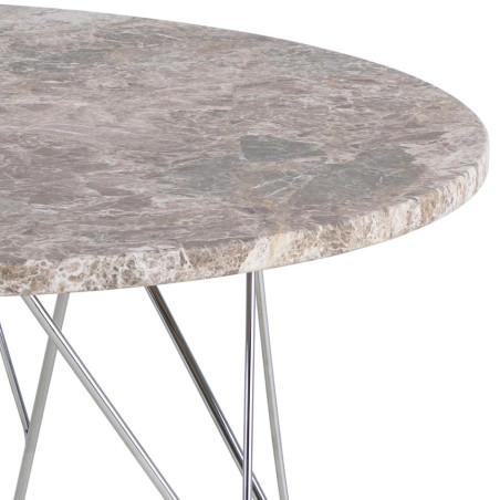 Stolik Actona Prunus | Marmurowy blat, 80cm | Elegancki design