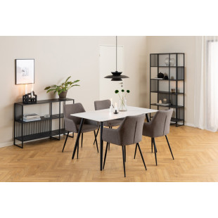 Regał loft Actona Strington 85x185cm czarny - Stylowe przechowywanie